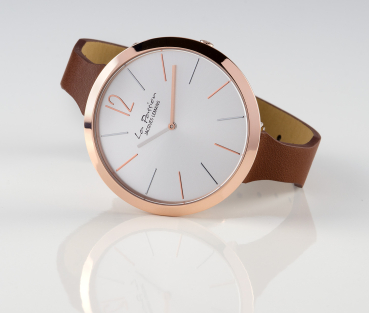 Jacques Lemans La Passion LP-115C Damen Uhr Edelstahl Leder Quarz 5Bar